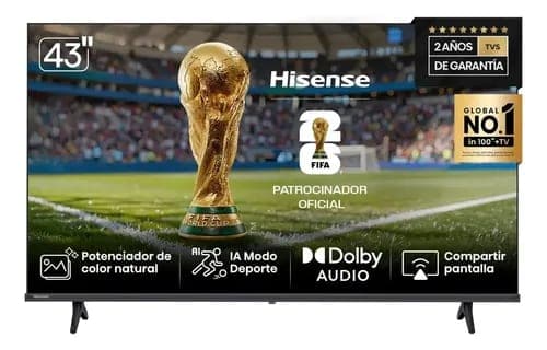 Smart Tv Hisense Pantalla 43 Pulgadas 43a42k Full Hd