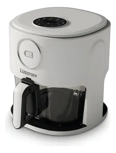 Freidora De Aire Lusqtoff 55l Cont De Vidrio Templado Color Blanco