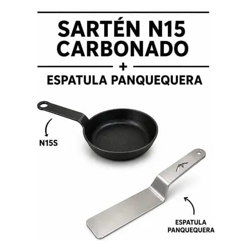 Combo Sarten N15 Surar Espatula Panquequera